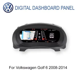 Digitalna instrumentna ploča za Volkswagen Golf 6, 2008.–2014., 12,3-inčni IPS LCD