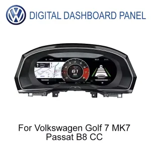 Volkswagen digitalna instrumentna ploča za Golf 7, Passat B8, CC, 12,3-inčni IPS LCD, prednji pogled