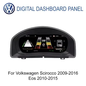 Volkswagen Scirocco 2009–2016 i Eos 2010–2015, 10,25-inčni digitalni instrument pločni zaslon, prednji pogled