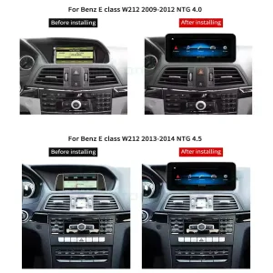 Mercedes E W212 Android Head Unit 2009–2016 4 Android glavna jedinica za Mercedes E W212 2009–2016 | CarPlay DSP