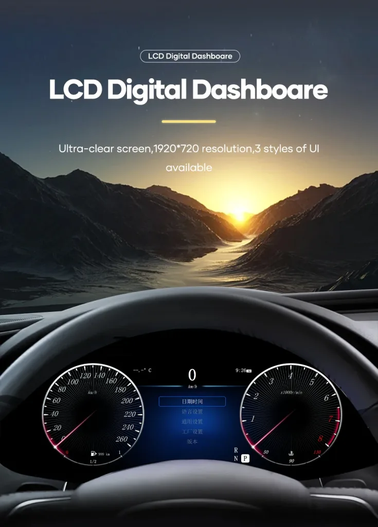 Digitalna instrumentna ploča za Mercedes ML/GL 2005–2010 | 12,3″ CarPlay, Android Auto
