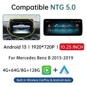 Android glavna jedinica za Mercedes B-klasu 2012.–2018. | CarPlay DSP