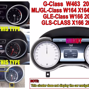 Mercedes GLE digitalna instrumentna ploča 2015–2019 | 12,3″ CarPlay 7 Digitalna instrumentna ploča za Mercedes ML/GL 2012–2015 | 12,3″ CarPlay, Android Auto
