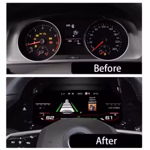Digitalna instrumentna ploča Volkswagen za Golf 7, Passat B8 i CC s 12,3-inčnim IPS LCD sučeljem