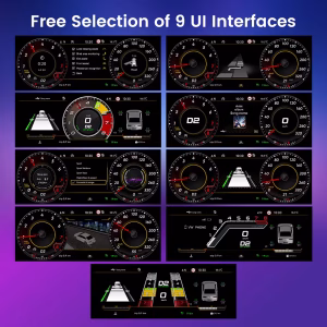 Audi TT Mk2 Virtual Cockpit – 12.3″ Digital Cluster for 8J 2008–2014 8 12,3-inčni digitalni instrument-panel za Audi TT 2009.–2013.