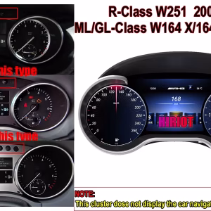 Mercedes GLE digitalna instrumentna ploča 2015–2019 | 12,3″ CarPlay 8 Digitalna instrumentna ploča za Mercedes ML/GL 2012–2015 | 12,3″ CarPlay, Android Auto