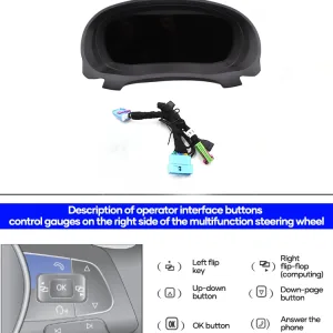 VW Digital Instrument Cluster for Polo 6R / Vento / CrossFox 7 Sf3b0723eb75f4d608f1fb831db2be198e