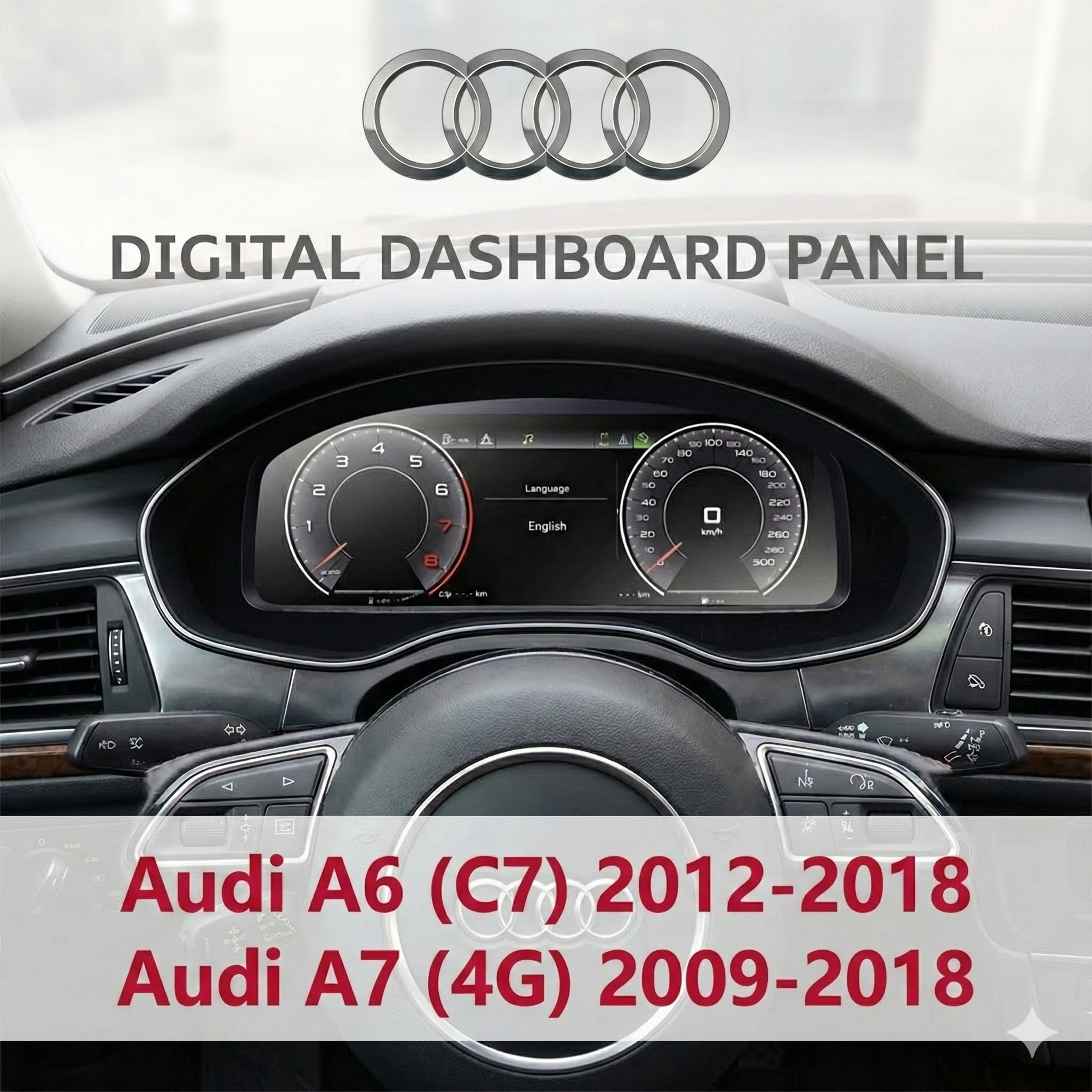 Ugradnja LCD instrument table za Audi A6 A7 Audi A6 A7 Virtual Cockpit