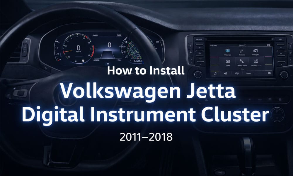 Kako instalirati digitalnu instrument ploču za Volkswagen Jettu