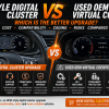 Najbolja nadogradnja digitalne instrument ploče: OEM-stil vs rabljeni OEM Virtual Cockpit