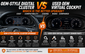 Najbolja nadogradnja digitalne instrument ploče: OEM-stil vs rabljeni OEM Virtual Cockpit